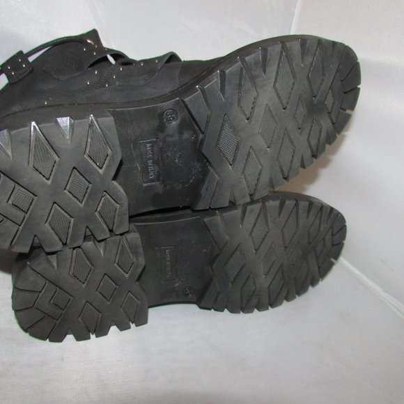 Free People Mountain Brook Hiker Black Buckle Boot Size 39 Preowned - Picture 5 of 5